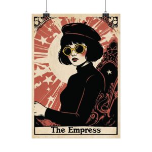 The Empress Tarot Art Poster — Retro Feminine Wall Print
