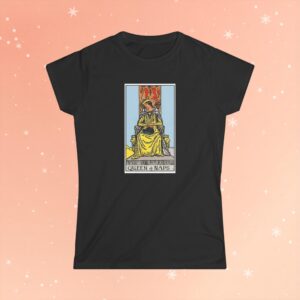 Queen of Naps Tarot Card Tee — Funny Tarot Graphic Women's T-Shirt