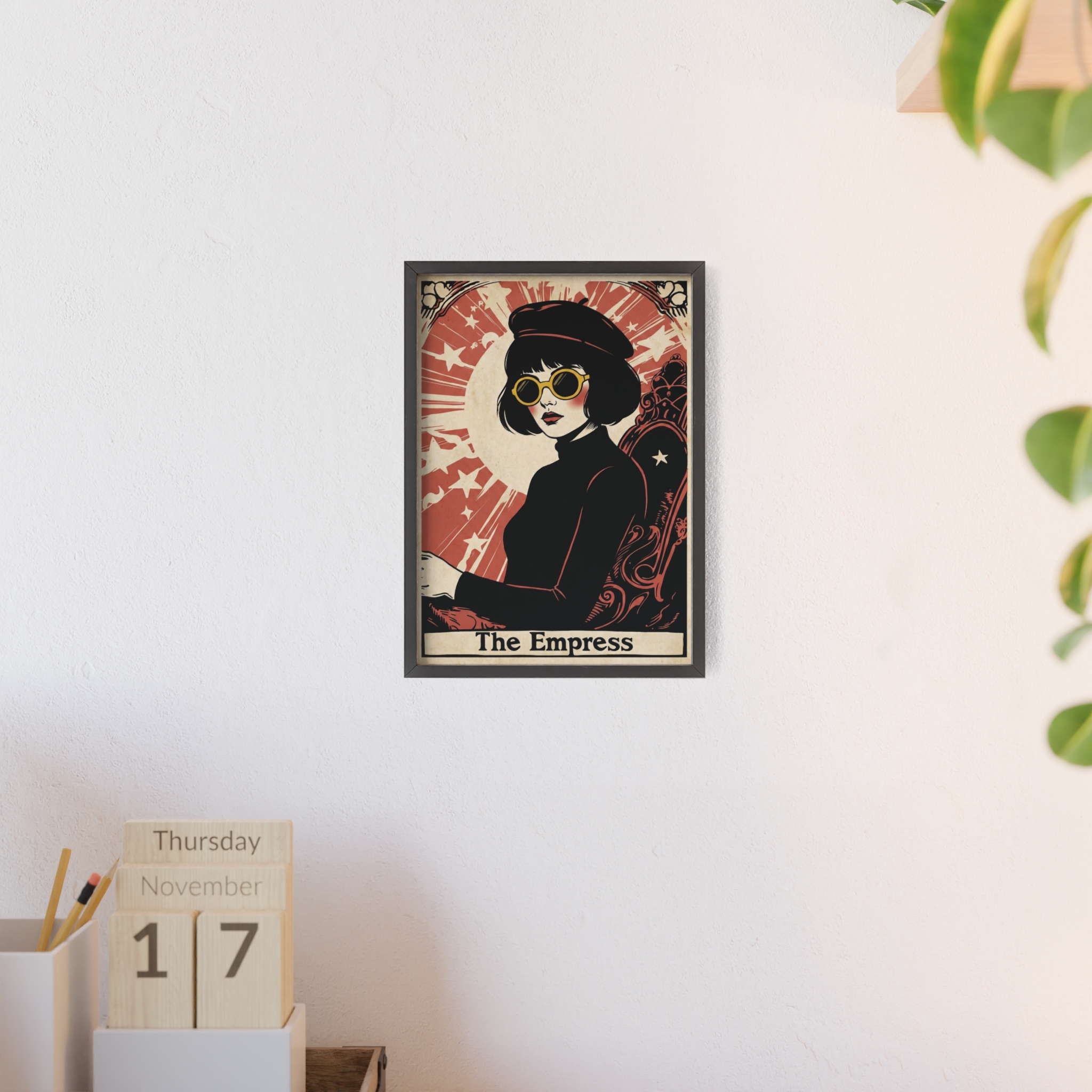 The Empress Tarot Card Poster With Frame— Stylish Tarot Art Art Print - Image 22