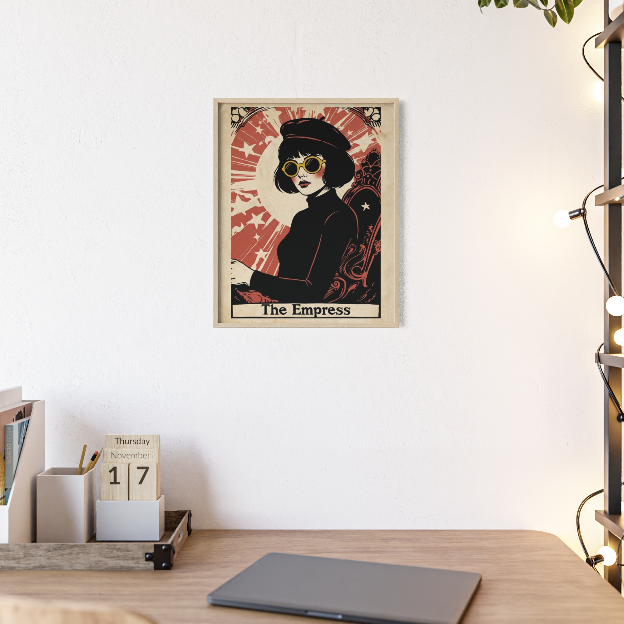 The Empress Tarot Card Poster With Frame— Stylish Tarot Art Art Print - Image 11