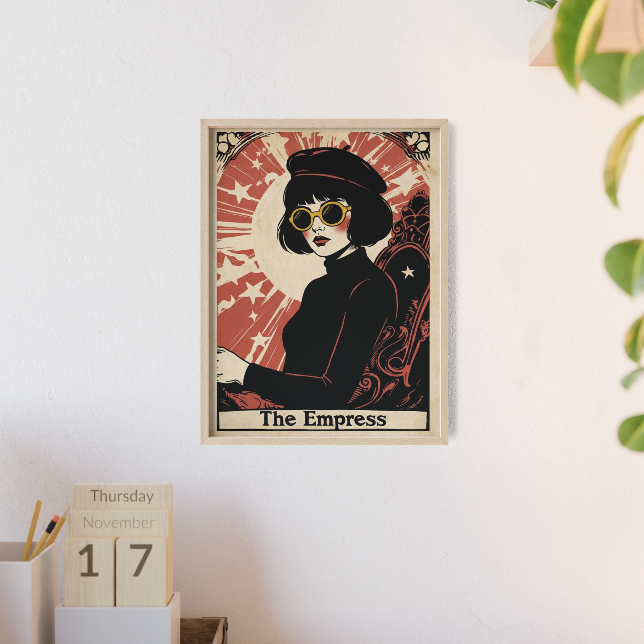 The Empress Tarot Card Poster With Frame— Stylish Tarot Art Art Print - Image 3
