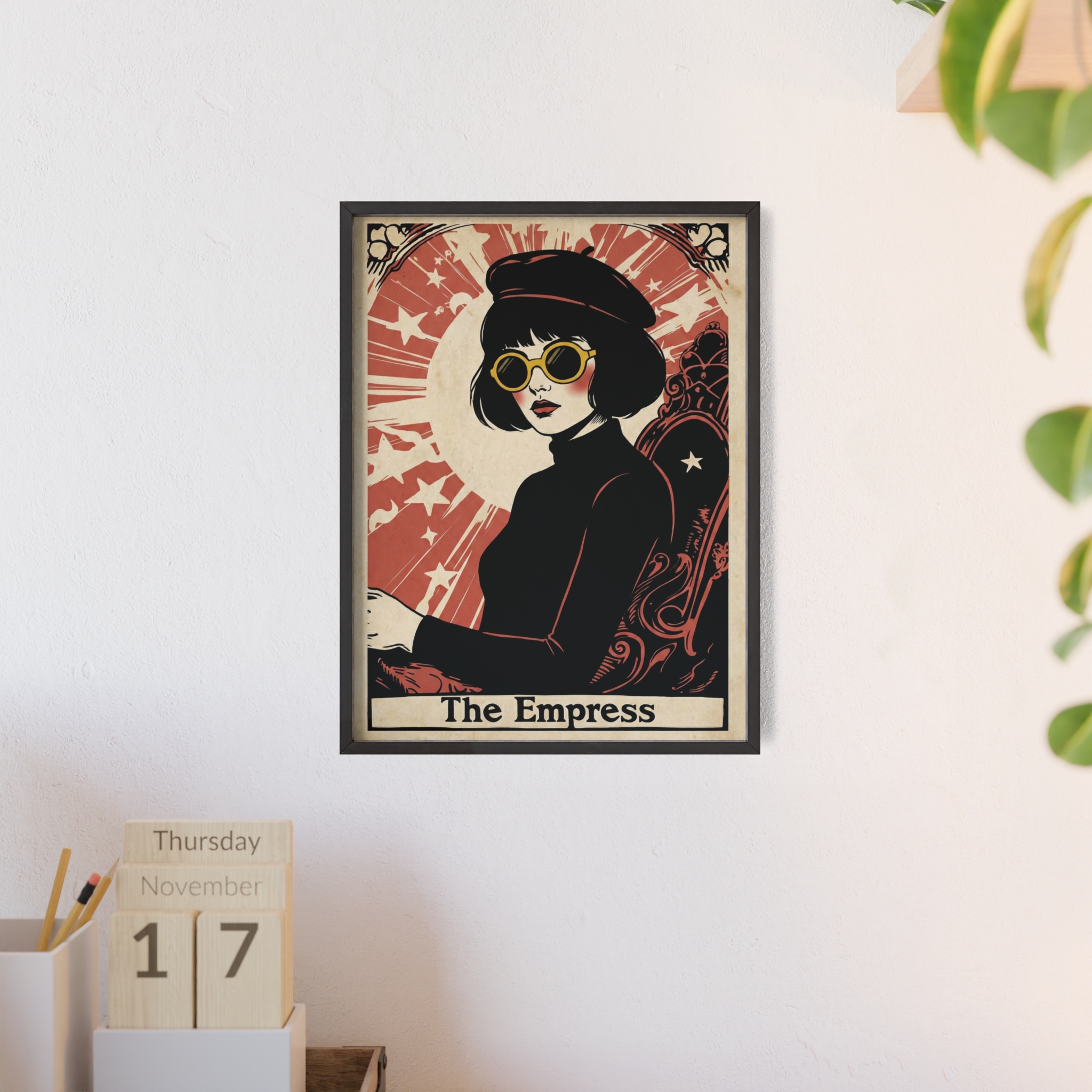 The Empress Tarot Card Poster With Frame— Stylish Tarot Art Art Print - Image 2