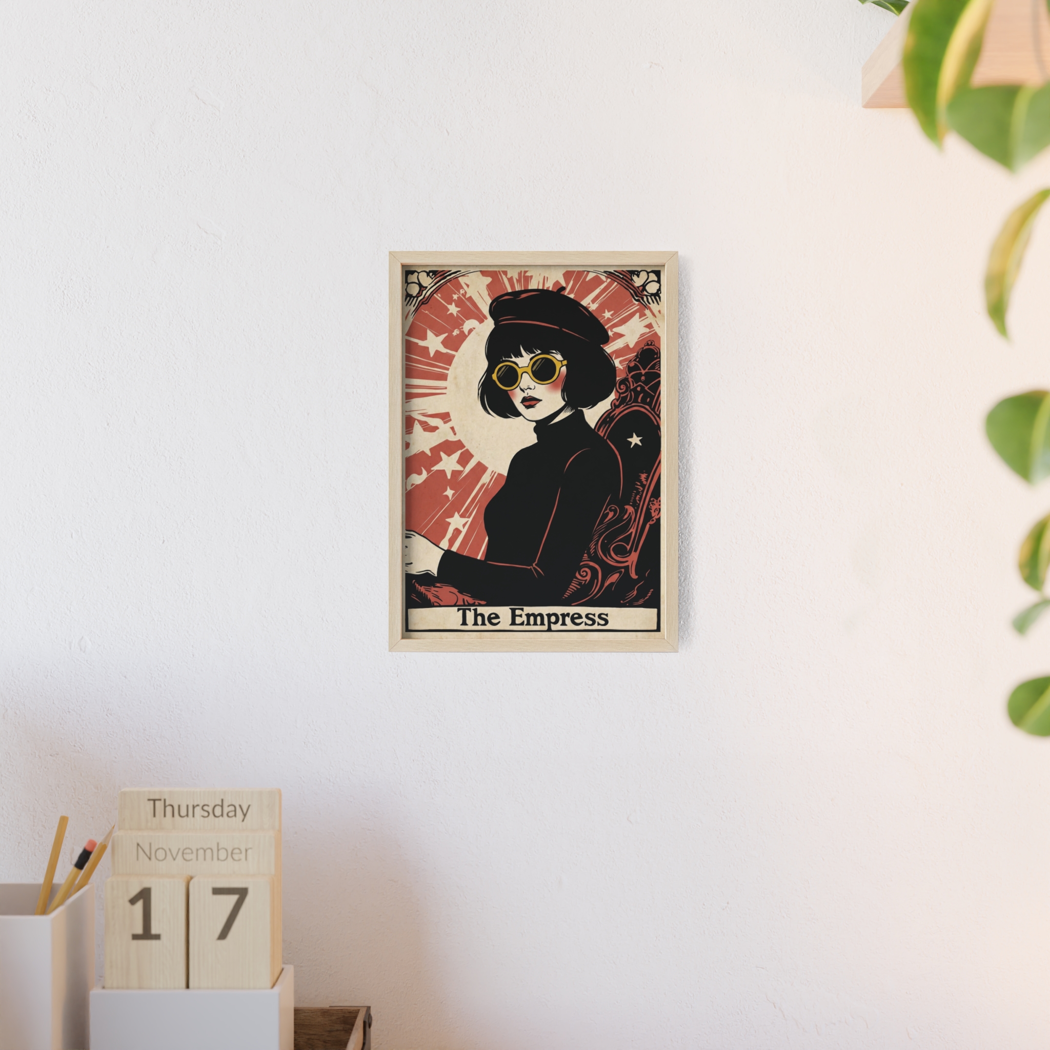 The Empress Tarot Card Poster With Frame— Stylish Tarot Art Art Print - Image 24