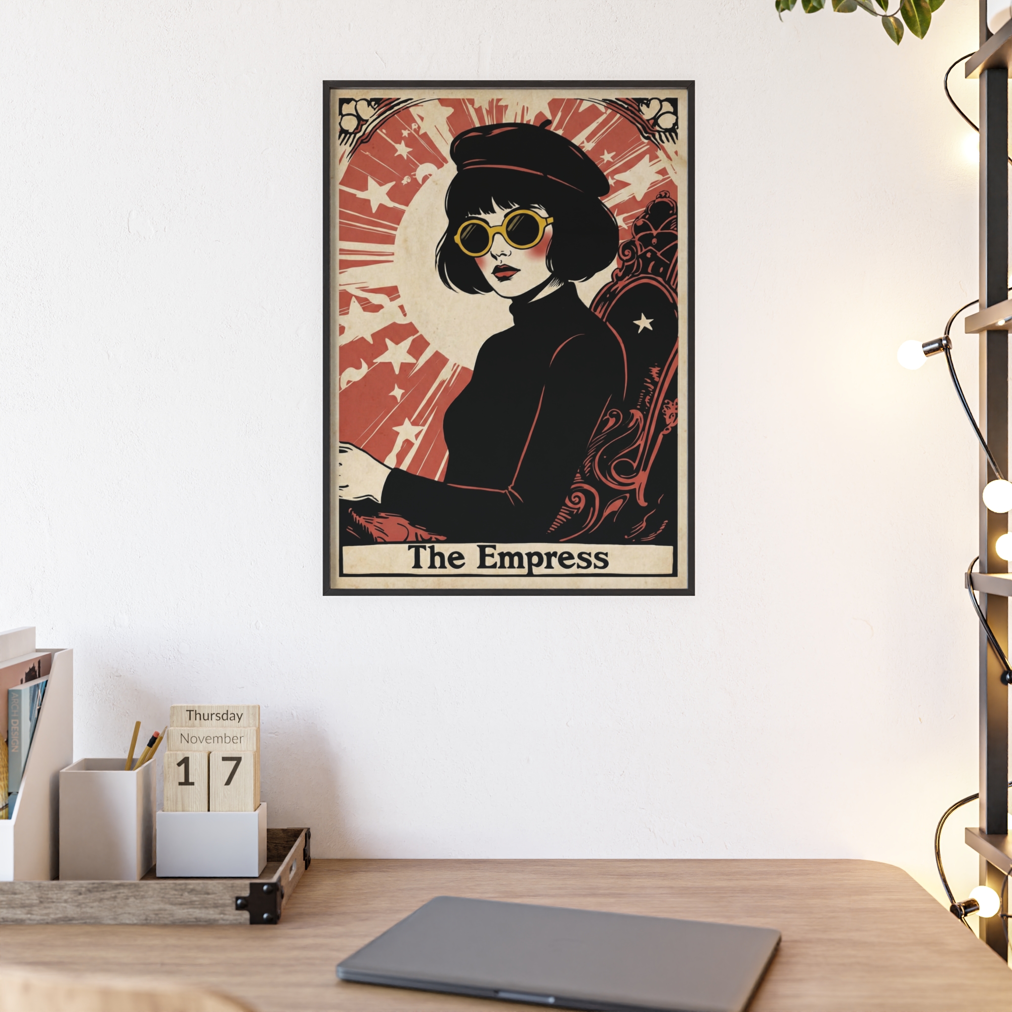 The Empress Tarot Card Poster With Frame— Stylish Tarot Art Art Print - Image 15